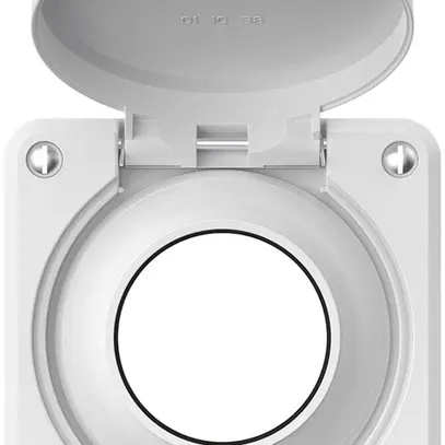 Parte superiore robusto per presa IP55 con guarnizione tonda bianco 