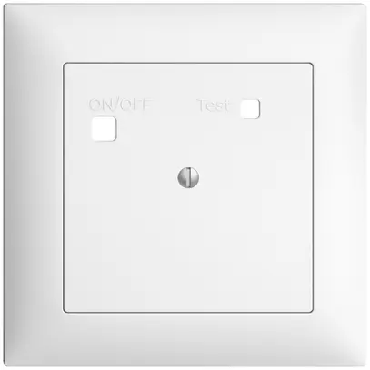 Kit frontal EDIZIOdue pour prise FI FMI, plein, blanc 