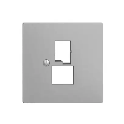 Placca frontale EDIZIOdue silver per presa DSL a banda larga 