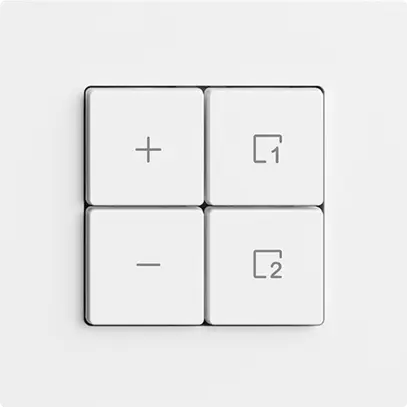 Station secondaire 1K/4T pour variateur scène Edue Wiser blanc 