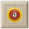 Contatto rotativo a chiave INC kallysto.line ARRESTO DI EMERGENZA beige 
