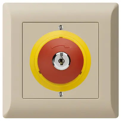 Contact pivotant à clé ENC kallysto.line ARRÊT D'URGENCE beige 