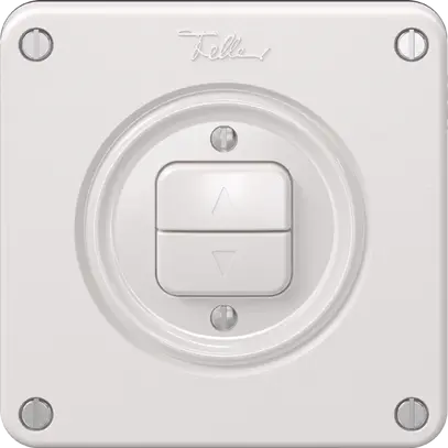 Interrupteur pour stores NEVO, 1-canal, profondeur 18 mm, 87×87 mm, blanc 