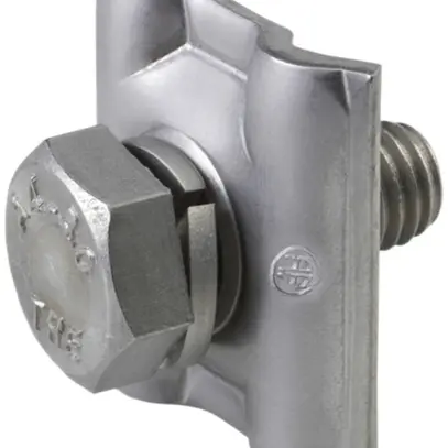 Plaque de serrage Flury FE 85 acier inoxydable A4, Ø 6…8mm, pour 2 conducteurs 