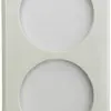 Abdeckplatte I-I 2×58/64mm weiss 