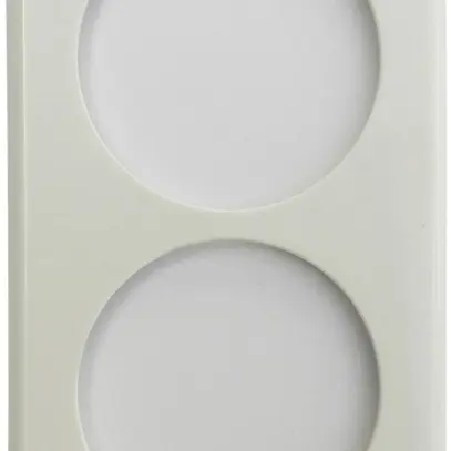 Abdeckplatte I-I 2×58/64mm weiss 