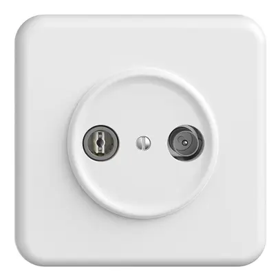 UP-TV-R-Dose STANDARDdue 11dB weiss Breitbanddose 5…2000MHz, QMI 