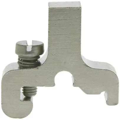 Pièce d'arrêt avec vis Woertz laiton nickelé 