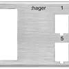 Basismodul Hager HMS 8×RJ45 Keystone, 2×FLF Gr.I, grau 