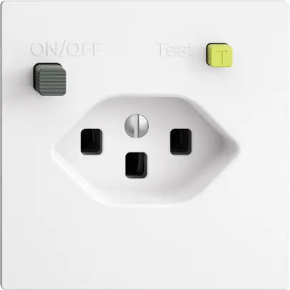 Prise ENC EDIZIOdue T23 FI 30mA F, blanc 