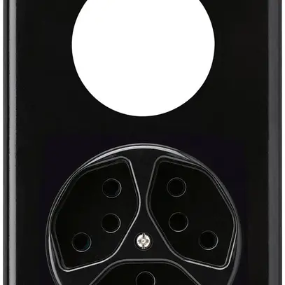 Combinazione INC vuoto+3×tipo 13 nero basico 