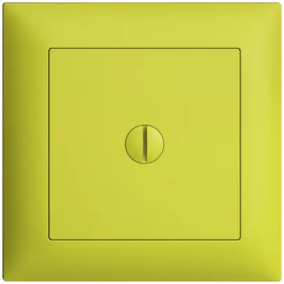 Kit frontal ENC EDIZIOdue lemon 88×88mm pour boîte de dérivation 1700 