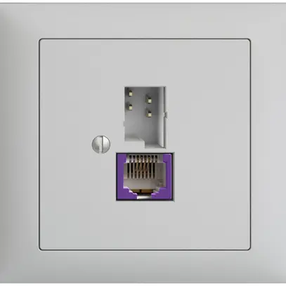 Presa INS T+T 6P/1×RJ45 DSL-a banda larga grigio chiaro EDIZIOdue 