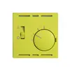 Termostato EDIZIOdue, c.interruttore, 60×60mm, lemon 