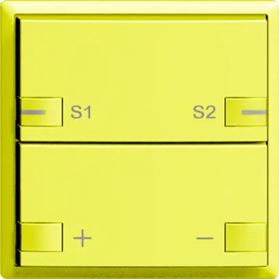 Variatore LED EDIZIOdue ZEP senza LED 2×tasto 2×comando lemon 