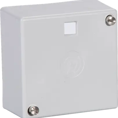 Boîte de dérivation AP Woertz vide 95×95×51mm gris clair 