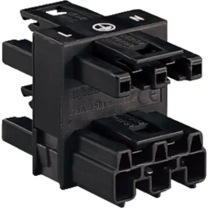 Répartiteur WAGO 3L fi/3×pr noir 
