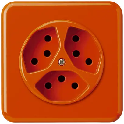 Presa INC basico 3×tipo 13 arancione 