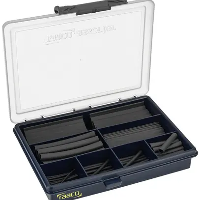Jeu de gaine rétractable CIMCO BLACK 2:1 Ø1.5…12.5mm 130-pièces box 