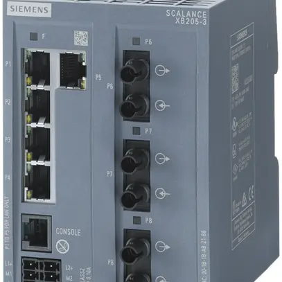 Switch IE Siemens SCALANCE XB205-3 5×RJ45 + 3×ST 10/100Mbit/s PROFINET managed 