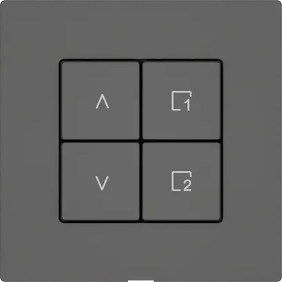 Station sec.stores EDIZIO.liv Wiser SNAPFIX® 1 scène 4 touches WLAN grf 