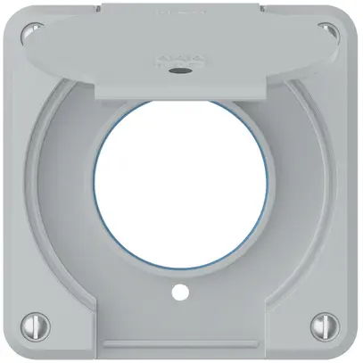 Partie supérieure robusto pour prise IP55 avec joint rond & lentille gris clair 
