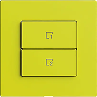 Pulsante scena 2 scene verticale/2T Edue Wiser lemon 
