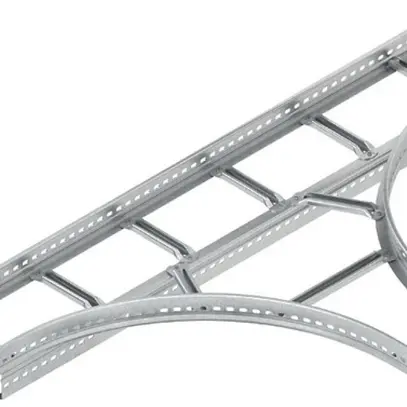 Dérivation T Niedax pour échelle de câbles 60×300mm, acier zingué au feu 