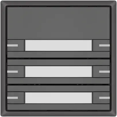 Poussoir KNX RGB EDIZIO.liv SNAPFIX® capteur temp.RGB-LED étiqu.6×com.1T grf 