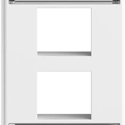 Kit de montage INC Feller FLF, sortie droite, pour 2×Keystone, blanc 