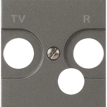 Placca frontale MOS TV/FM magnesio 2 moduli 