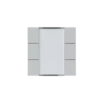 Kit frontal Hager kallysto 6×KNX systemlink/easylink gris clair 