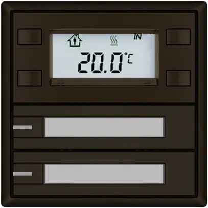 Pulsante RTH EDIZIO.liv SNAPFIX® c.RGB-LED targ.2×tasti com.1T ma 