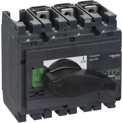 Interuttore di carico Schneider Electric INS 3L 250A con maniglia rotativa nero 