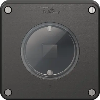 Poussoir KNX 1× NEVO N.CO RGB avec sonde de température, noir 