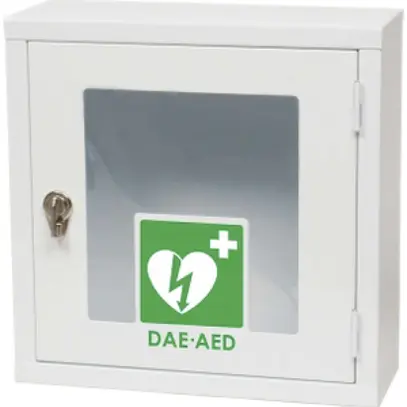 Boîtier mural p.défibrillateur SAVER ONE, IP20, sans alarme, blanc 