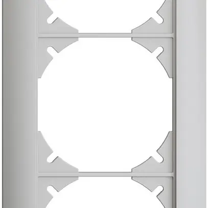 Telaio di copertura EDIZIOdue 1×3 grigio chiaro 