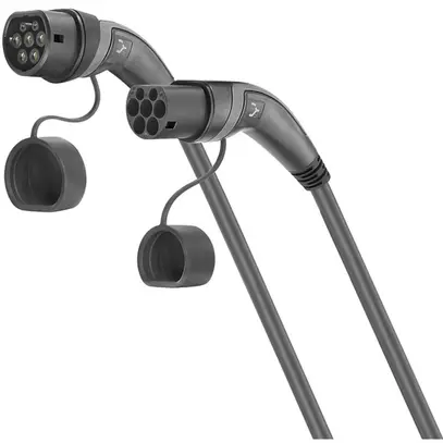 Cavo di carica AC Weidmüller mode3 tipo2/tipo2 11kW 20A 400V 5m nero 