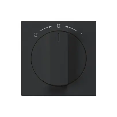 Kit frontale per contatto rotativo nero 60×60mm kallysto 1->0<-2 