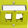 Montageset EDIZIOdue, mit Schrägauslasshaube, für 2×RJ45, lemon 