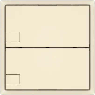 Pulsante KNX RGB EDIZIO.liv SNAPFIX® sensore temp.s.LED 2× com.1T cr 