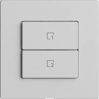 Abdeckset zu Szenentaster 2 Szenen vert./2T Edue Wiser hellgrau 