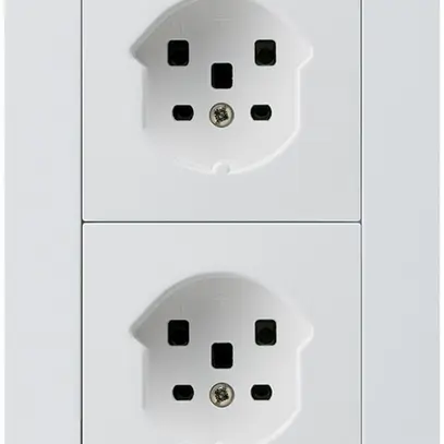 Combi INC 2×1 HA kallysto.trend 2×tipo 25 con morsetti a innesto bianco 