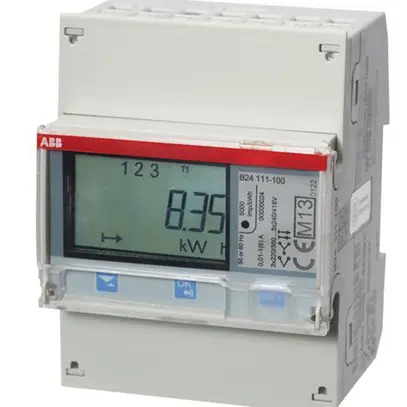 Compteur d'énergie AMD ABB iBus B24 111-100, 3×6A Stahl impulse 
