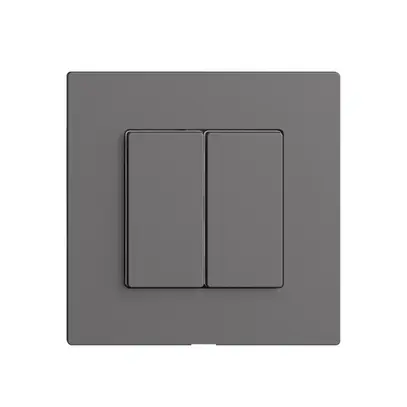 Commande pour interrupteur 2K/2T Edue Wiser gris foncé 