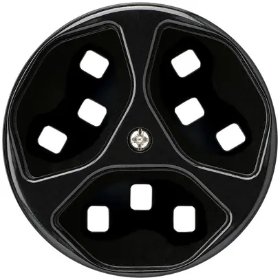 Disco frontale per presa Hager basico 3×tipo 23 H nero 