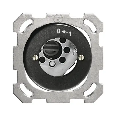 Contatto rotativo INC 0<-1/2P nero per serrat.di sic. senza cilind 