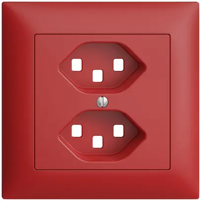 Kit frontal ENC EDIZIOdue berry 88×88mm 2×T23 