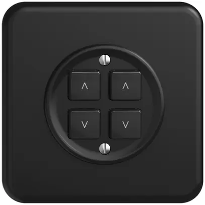 Kit recouvrement pour interrupteur stores ENC 2c/4t Sdue Wiser noir 