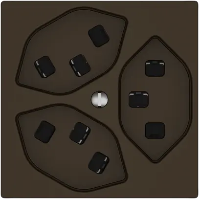 Prise EDIZIO.liv SNAPFIX® 3×T23 br 